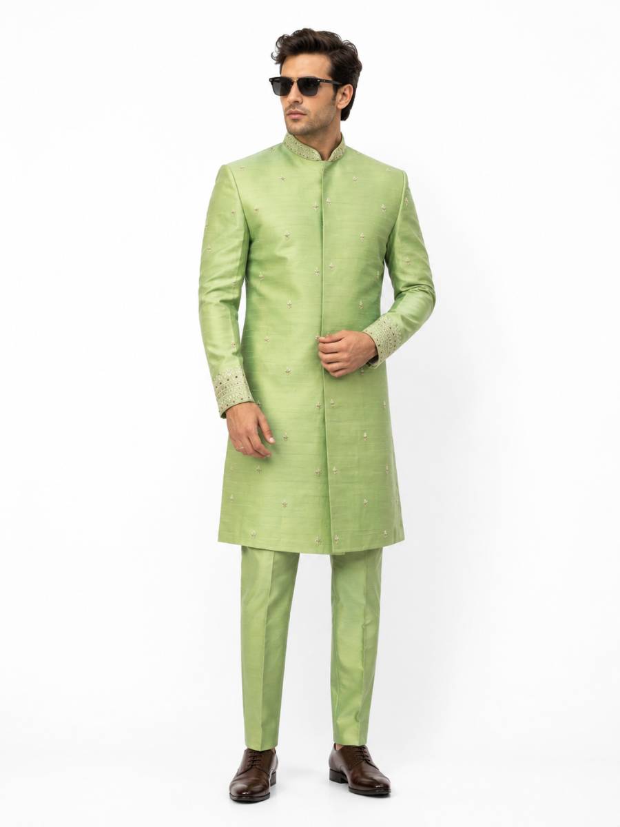 Embroidered Sherwani.