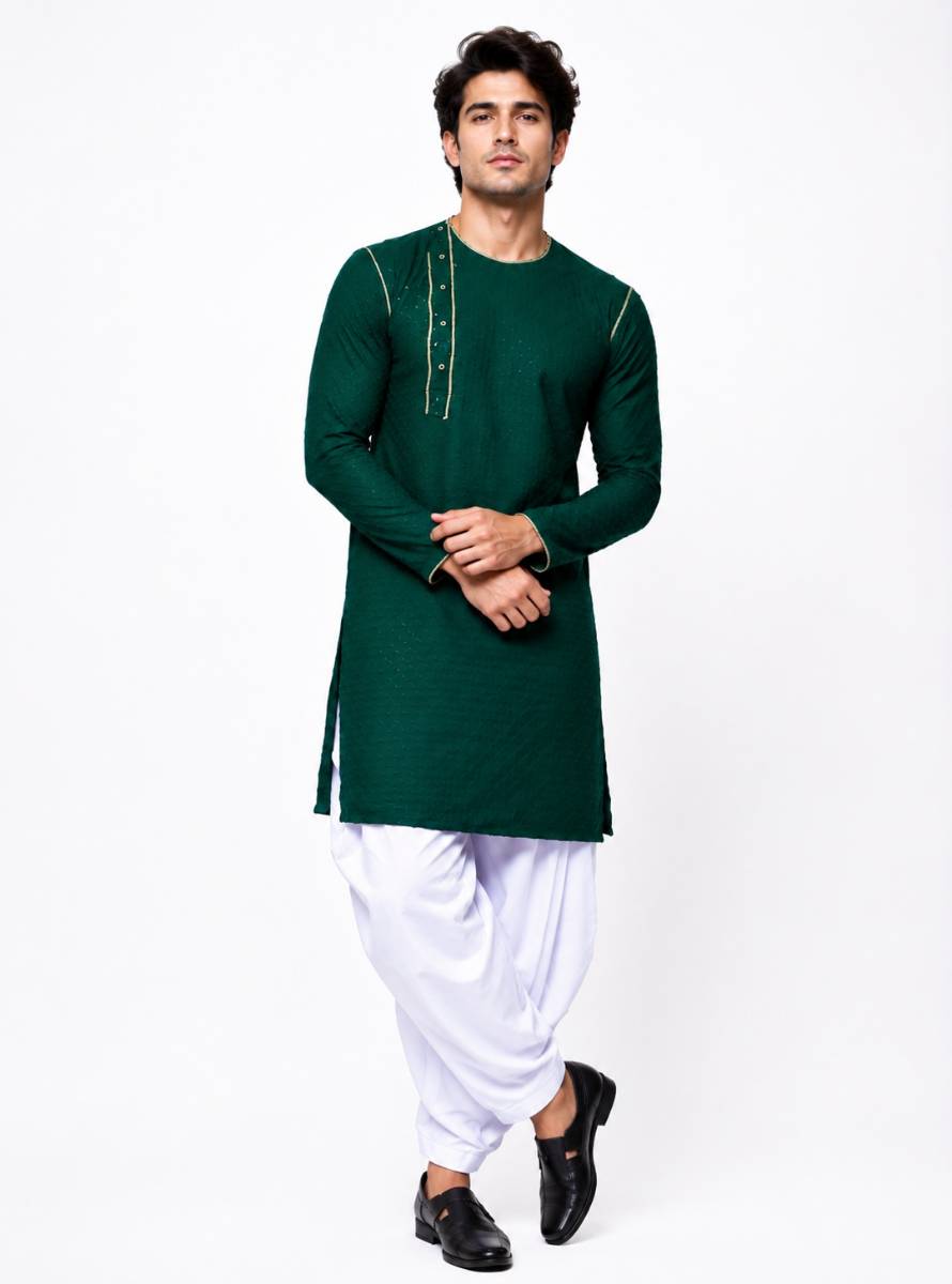  Asymmetric Placket Kurta.