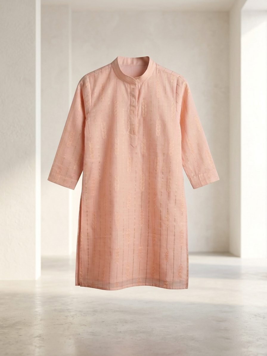 Mandarin Collar Straight Kurti